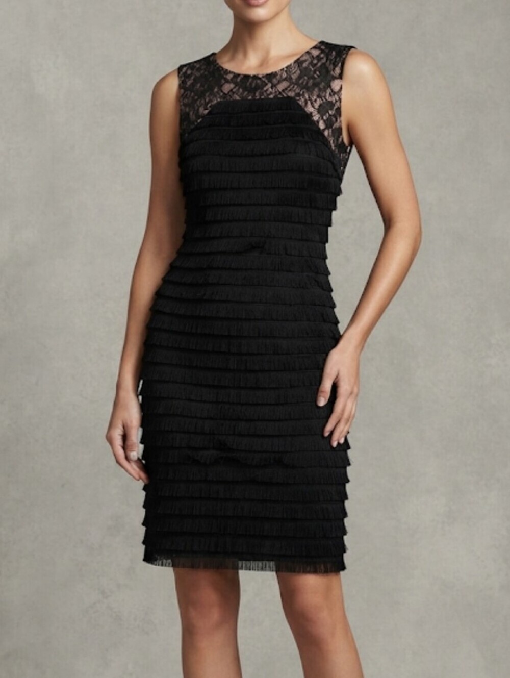 Adrianna Papell Women Evening Wedding Stretchy Dress sz 8
